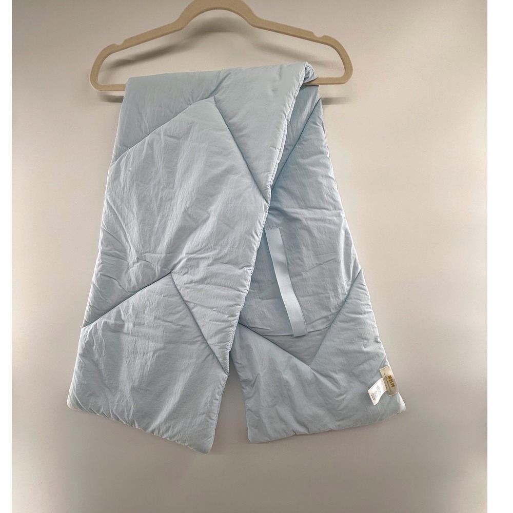 Anthropologie Maeve Quilted Scarf Wrap‎ Light Blue Cozy Layering Shawl